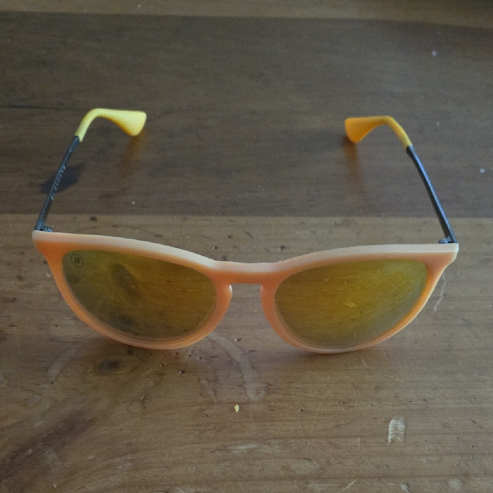 Orange Sunglasses with Polarized Yellow Lenses